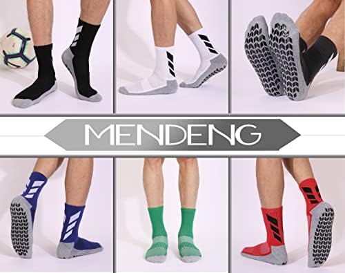 MENDENG Mens Grip Socks Soccer Non Slip Socks for Men Anti Slip Hospital Socks Grippers Non Skid Training Athletic Socks - Image 6