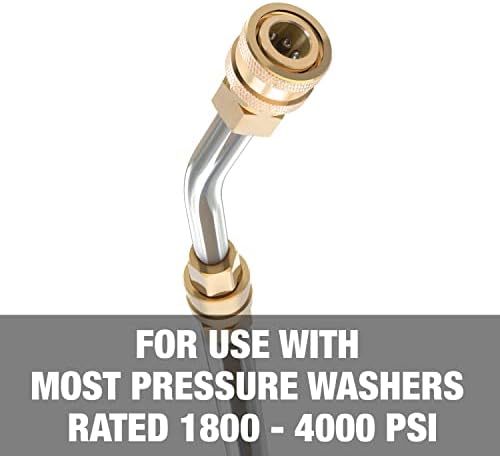 Sun Joe SPX-SRL9 Universal Sky Lance Extension Spray Wand for Most Gas and Electric Pressure Washers Rated up to 4000-PSI Max, w/ 4-Piece Accessory Kit, 9-Foot - Image 4