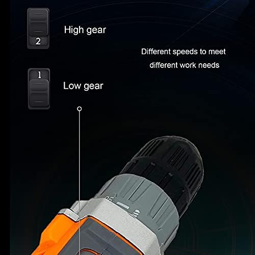 Multi-Purpose Woodworking Pistol Drill, 12v Lithium Electric Drill Rechargeable Hand Electric Drill Set Household Power Tools Lithium Battery Electric Wrench Impact Drill - Image 5