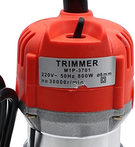 HENHAIY 800W Electric Hand Trimmer, Wood Router Tool Kit, Wood Planer Trimmer, Aluminum Joiner Laminate Palm Cutting Machine, for Woodworking Trimming Router (US plug 110V) - Image 4