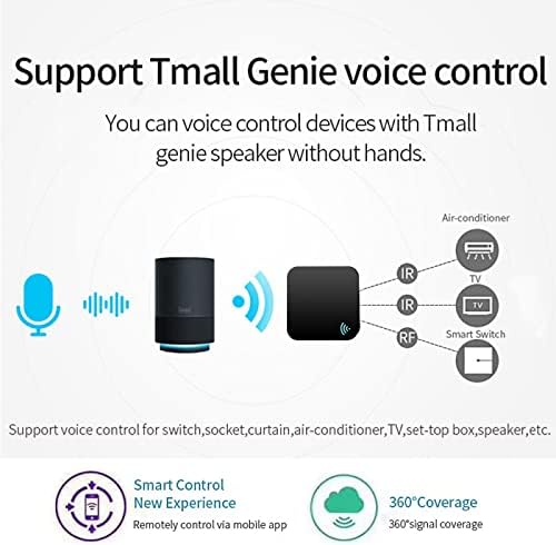 YAKUHY WiFi Smart Remote Controller, RF IR Universal Remote Controller, Smart Home Infrared Universal Remote Blaster, Compatible with Alexa and Google Home Assistant-Without Temperature Humidity - Image 6