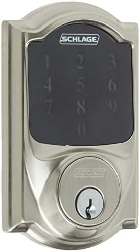 SCHLAGE Z-Wave Connect Camelot Touchscreen Deadbolt with Built-In Alarm, Satin Nickel, BE469 CAM 619, Works with Alexa via SmartThings, Wink or Iris - Image 2