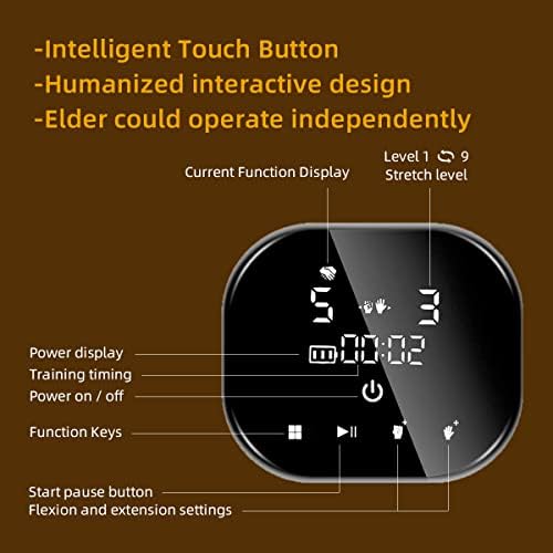 syrebo Rehabilitation Robot Gloves, C10 Model Hemiplegia Finger Rehab Trainer Robot Gloves Stroke Recovery Equipment for Home - Image 8