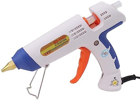 Heating Glue, US Plug 100‑240V Hot Melt Glue 120W High Power Lightweight with 3PCS 11mm Sticks for Household Repairs