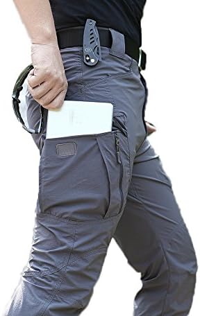 TACVASEN Men's Outdoor Quick Dry Water Repellent Assault Cargo Military Hiking Pants with 8 Pockets - Image 6