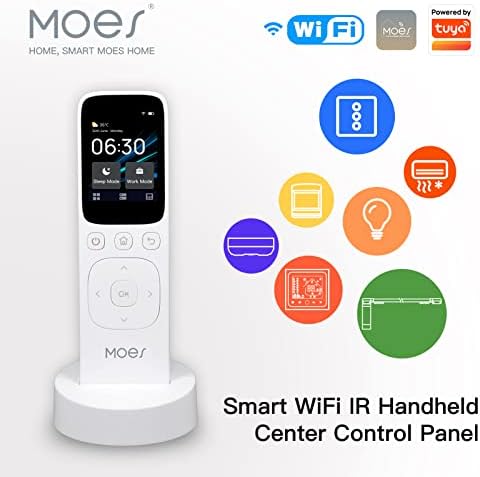 MOES WiFi Tuya Smart Central Control Panel Wireless Touch Screen Handheld IR Remote Controller for Home Appliance - Image 6