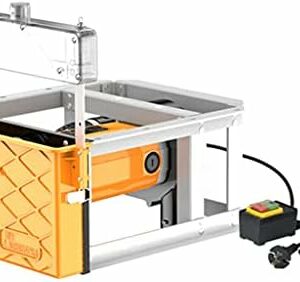 Power Tools Dust-Free Flip Saw Woodworking Gypsum Board Vacuum Cleaner Table Saw Floor Saw Cutting Machine Household Tool (Color : Yellow, Size : 35 * 30 * 30cm)