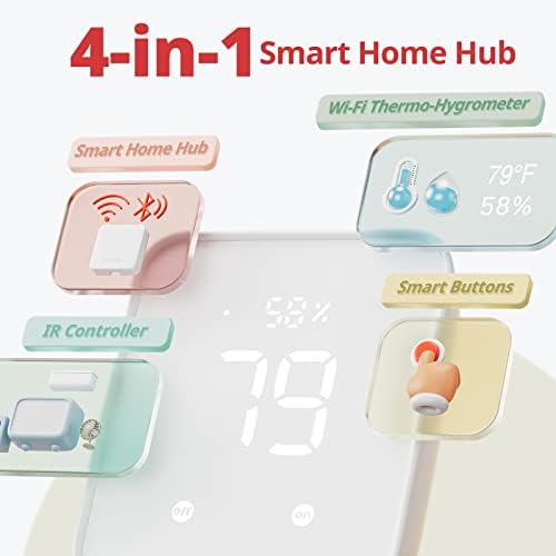 SwitchBot Curtain Smart Electric Motor with Hub 2 - WiFi Thermometer Hygrometer, IR Remote Control, Link SwitchBot to Wi-Fi (Support 2.4GHz), Compatible with HomeKit&Alexa&Google Assistant - Image 4