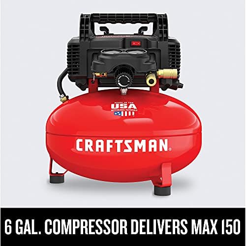 CRAFTSMAN Compressor Combo Kit, 6 Gallon, Pancake, 3 Tool (CMEC3KIT) - Image 3