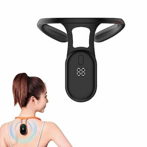 Encantost Smart Back Support-Smart Corrector For Hunchback-Smart Posture Reminder Corrector Device-Health Smart Back Support-Smart Reminder Corrects Posture Back Support Training (black)