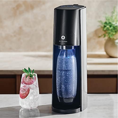 SodaStream E-TERRA Sparkling Water Maker Bundle (Black), with CO2, Carbonating Bottles, and bubly Drops Flavors - Image 8