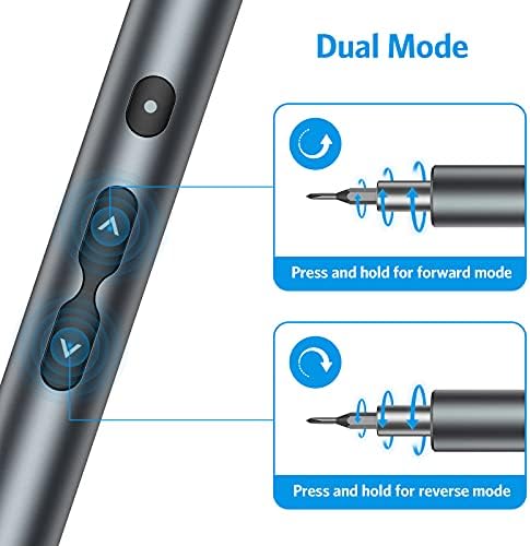 AMIR 62 In 1 Automatic Screwdriver, Mini Electric Precision Screwdriver Set, Power Small Cordless Torque Repair Tools With 48 Magnetic Bits, Led Light, USB Charge, Fix Phone Laptop Toys Watch Camera - Image 4