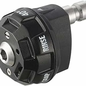 Meteor Blast Pressure Washer Spray Nozzle, 6-in-1 Quick Change over and Adjustable, 1/4in Plug Connect Tips MAX 4000PSI for Pressure Washer