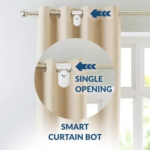 Osprey Electronics Smart Curtain Robot, Electric Smart Curtain Opener, Wireless App Control, Compatible with Alexa, Google Assistant, Roman Rod, Single side opening - Image 2