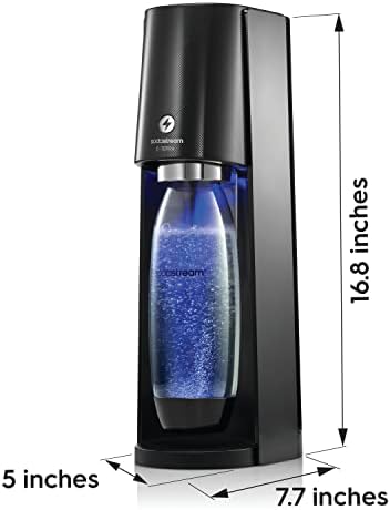 SodaStream E-TERRA Sparkling Water Maker Bundle (Black), with CO2, Carbonating Bottles, and bubly Drops Flavors - Image 9