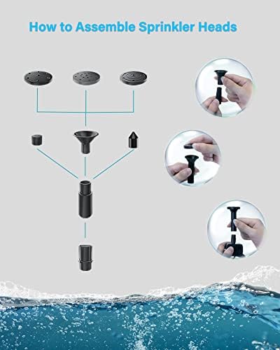 Biling Solar Fountain Pump, Solar Bird Bath Fountain Water Pump Outdoor with Tubing, Solar Fountain for Bird Bath, Garden Pond, Pool, Fish Tank,Backyard - Image 5