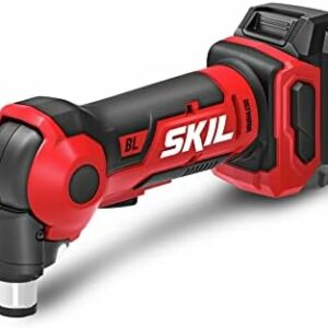 SKIL PWR CORE 12 Brushless 12V Auto Hammer Kit includes 2.0Ah Lithium Battery and PWR JUMP Charger - AH6552A-10, Red