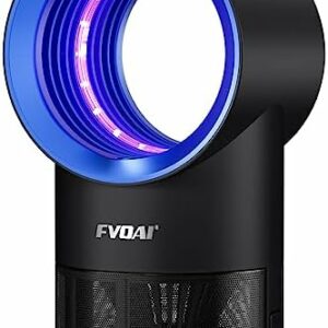 FVOAI Fly Traps Indoor for Home, Fruit Fly Trap for Indoors Bug Zapper M3 Indoor Insect Trap with Suction, Time Setting, Bug Light & 10 Pcs Sticky Glue Boards (Blue)