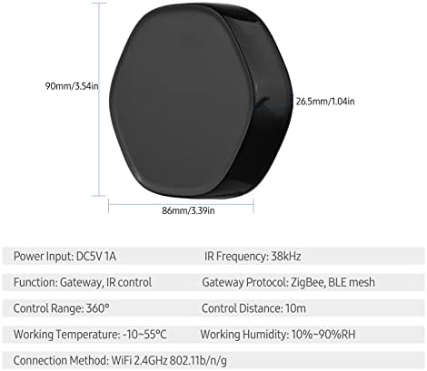 WHYATT Wireless Smart Multi-function Gateway ZigBee+BLE Mesh Gate Way WiFi IR Remote Conter & Applicable - Image 6