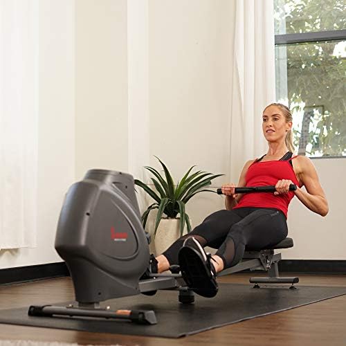 Sunny Health & Fitness Smart Compact Magnetic Rowing Machine with Optional Exclusive SunnyFit® App Enhanced Bluetooth Connectivity - Image 12
