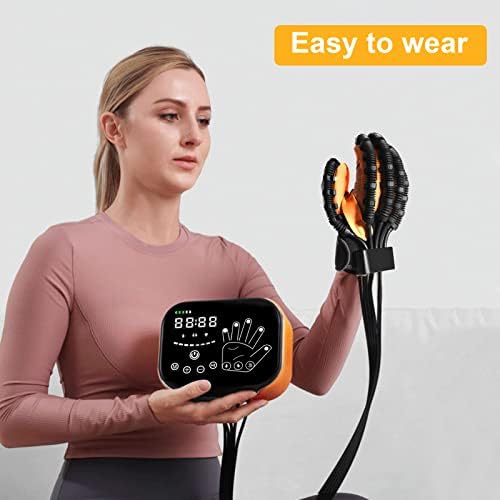 MZU Upgraded Rehability Robot Gloves Hand Stroke Recovery Equipment,Hand Dysfunction Patient Training Device Stroke Hemiplegia, Finger Orthosis for Long Term Relief Finger Cramps - Image 7