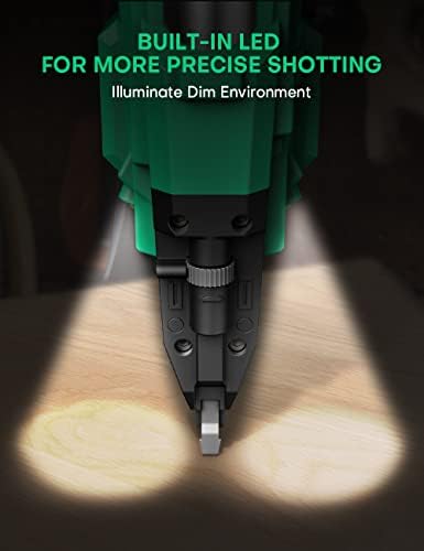 KIMO 18 Gauge Nail Gun Battery Powered w/ 2 X 2.0 Battery & Charger, 2 in 1 Cordless Brad Nailer/Electric Stapler, Adjustable Depth, 18GA Nailer/Staples for Upholstery, Home Improvement & Woodworking - Image 6