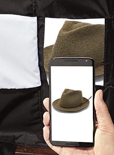 Amazon Basics Portable Foldable Photo Studio Box with LED Light, 1 Count (Pack of 1), Black, 25 x 30 x 25 Inches - Image 3