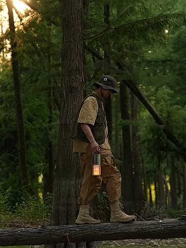 Kursoaya Camping Lantern, IPX5 Waterproof Outdoor Bluetooth Speaker with Lights, 3 Light Modes, 8000mAh Power Bank, Wireless Led Flame Lamp Camp Light for Power Outages, Emergency, Party, Hiking, Gift - Image 7