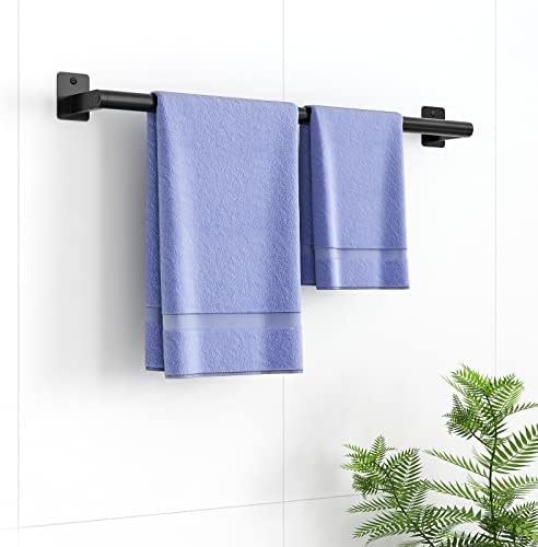 Bathroom Towel Bar, 24 Inch Towel Racks for Bathroom Wall Mounted, Heavy Duty Bath Hand Towel Holder Organizer, Modern Home Decor Towel Rod Bathroom Hardware Accessories, Matte Black Single Bar - Image 9