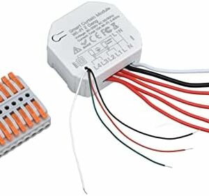 2 Way Curtain Control Module, 90‑250V Smart Curtain Switch Module Household Intelligent Simple for DIY