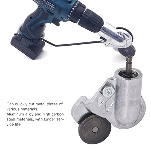 Electric Drill Plate Cutter, Safe and Durable Power Shear Sheet Metal Shear Refitting Attachment Tool Set Kit for Copper Aluminum Cutting Metal Plates - Image 4