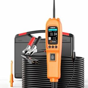 KZYEE KM50 Power Circuit Probe Kit - 12V/24V Automotive Circuit Tester for Frequency, Duty Cycle, Fuel Injection Circuit, AC/DC Resistance, Digital Voltage, Activate Component Electrical System Tool
