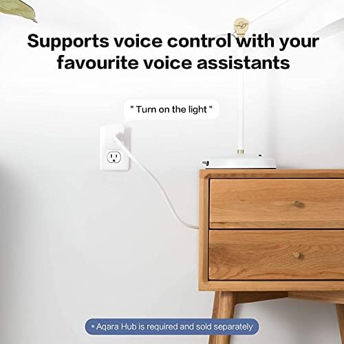 Aqara Smart Plug, REQUIRES AQARA HUB, Zigbee, with Energy Monitoring, Overload Protection, Scheduling and Voice Control capabilities, Works with Alexa, Google Assistant, and Apple HomeKit Compatible - Image 3