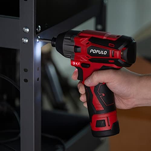 12V Cordless Power Tool Combo Kits, 3-1/2" Brushless Electric Mini Chainsaw, 3/8" Power Drill Driver, 1/4" Impact Driver Set with 2Pcs 2.0Ah Lithium Batteries for Household Projects and DIY (3-Tool) - Image 6