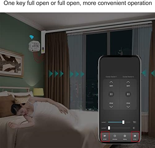 2 Way Curtain Control Module, 90‑250V Smart Curtain Switch Module Household Intelligent Simple for DIY - Image 5