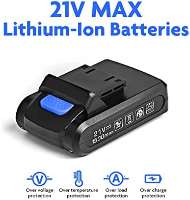 Portable Power Drill Set with 37PCS Drill Bit,21V Cordless Drill Driver Kit with Battery and Charger,Jar-owl Home Tool Set with Electric Drill for Men Women Garden Office Repair Maintain-Blue - Image 7