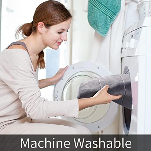 Yimobra Memory Foam Bath Mat Set, Non Slip Super Water Absorption Soft Bathroom Rugs, Thick, Dry Fast, Machine Washable for Bathroom Floor Mat, 17x24+31.5x19.8 Inches, Gray - Image 5