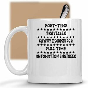 Disguised Automation Engineer Traveller - Gift Idea for Traveller Automation Engineer Father's Day Son Uncle 11 oz Ceramic Coffee Mug