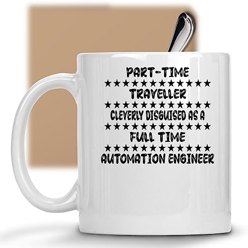 Disguised Automation Engineer Traveller - Gift Idea for Traveller Automation Engineer Father's Day Son Uncle 11 oz Ceramic Coffee Mug