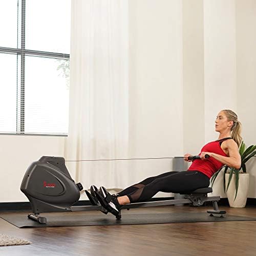 Sunny Health & Fitness Smart Compact Magnetic Rowing Machine with Optional Exclusive SunnyFit® App Enhanced Bluetooth Connectivity - Image 11