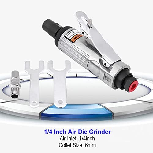Air Die Grinder,Air Die Grinder,3/6mm Pneumatic Air Die Grinder Grinding Kit Polishing Engraving Tool 90PSI - Image 8