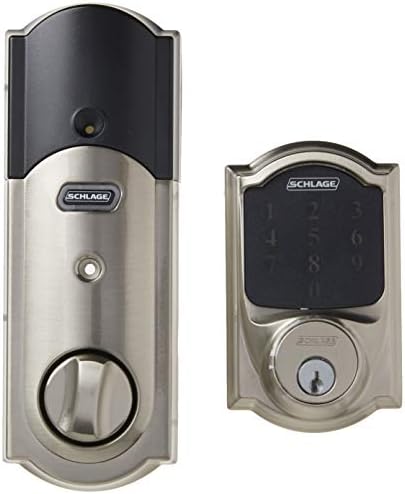 SCHLAGE Z-Wave Connect Camelot Touchscreen Deadbolt with Built-In Alarm, Satin Nickel, BE469 CAM 619, Works with Alexa via SmartThings, Wink or Iris - Image 3