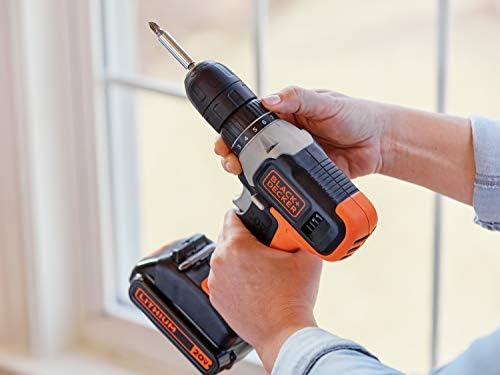 BLACK+DECKER 20V MAX* Cordless Drill, Cordless (BCD702C1) - Image 8