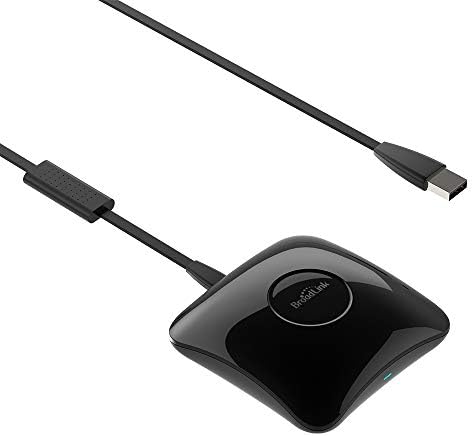 Broadlink RM4 pro Smart IR/RF Remote Control Hub with Sensor Cable-WiFi IR/RF Blaster for Smart Home Automation, TV, Curtain, Shades Remote, Works with Alexa, Google Assistant, IFTTT (RM4 pro S)