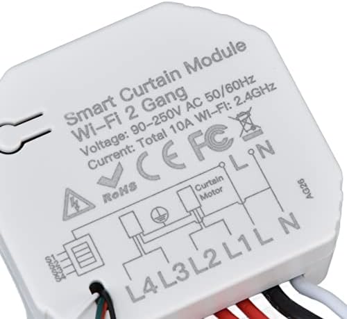 2 Way Curtain Control Module, 90‑250V Smart Curtain Switch Module Household Intelligent Simple for DIY - Image 8