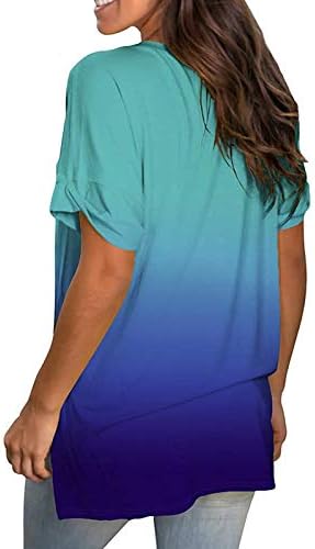 ZCVBOCZ Womens Summer Tops 2023 Casual Dressy Short Sleeve V Neck T Shirts Trendy Floral Graphic Tee Blouse Cute Workout Tops - Image 7