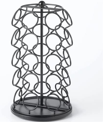 Nifty K Cup Holder – Compatible with K-Cups, Coffee Pod Carousel | 35 K Cup Holder, Spins 360-Degrees, Lazy Susan Platform, Modern Black Design, Home or Office Kitchen Counter Organizer - Image 9