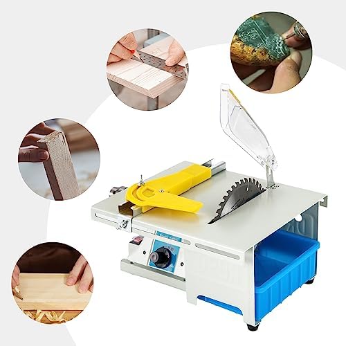 Mini Table Saw, Grinder Polishing Machine, Multifunction Lapidary Saw, Jewelry Polishing Machine, Bench Saw Household for DIY Woodworking Handmade Tool - Image 3