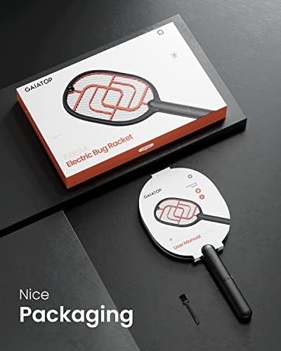 GAIATOP Electric Fly Swatter, 3000V Battery Powered Handheld Fly Zapper, 3-Layer Protection Grid Bug Zapper Racket for Home Bedroom Kitchen Office Backyard Patio Indoor Outdoor - Image 7