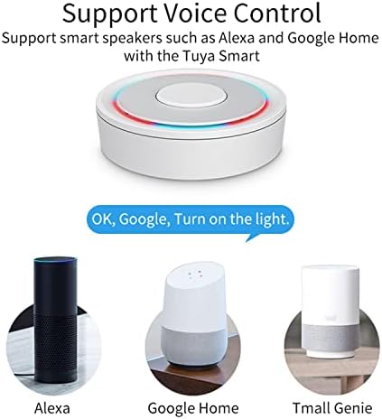 Tuya ZigBee 3.0 Hub: WiFi Smart Home hub, Zigbee Hub Gateway, Smart Life App & Voice Control, Smart Home Bridge Wireless Remote Controller Compatible with Alexa Google Assistant (Wireless) - Image 4